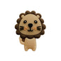 20pcs Silicone Focal Beads Lion Face with Mane Design 12