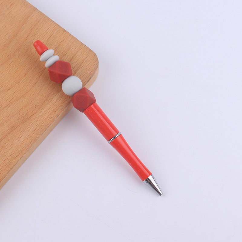 Colored Silicone Beaded Pens Handmade Office School Supplies Set 17