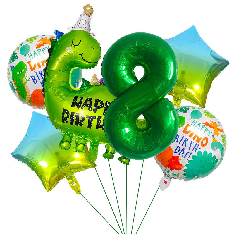 Dinosaur Foil Balloon Set Birthday Party Decoration 1Set 10
