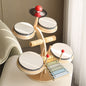 Wooden Orff Percussion Instrument Piano Drum Musical Toy 6