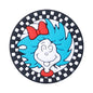 20pcs Silicone Focal Beads Yellow Mouse Round Cheeks Lightning Tail and Blue Hair Wild Character Face 4