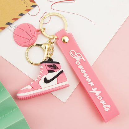 Shoe Sneaker Keychain PVC Soft Rubber Basketball Charm 11