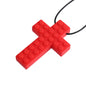 Silicone Cross Teething Necklace Sensory Fidget Toy 3 Pack 8