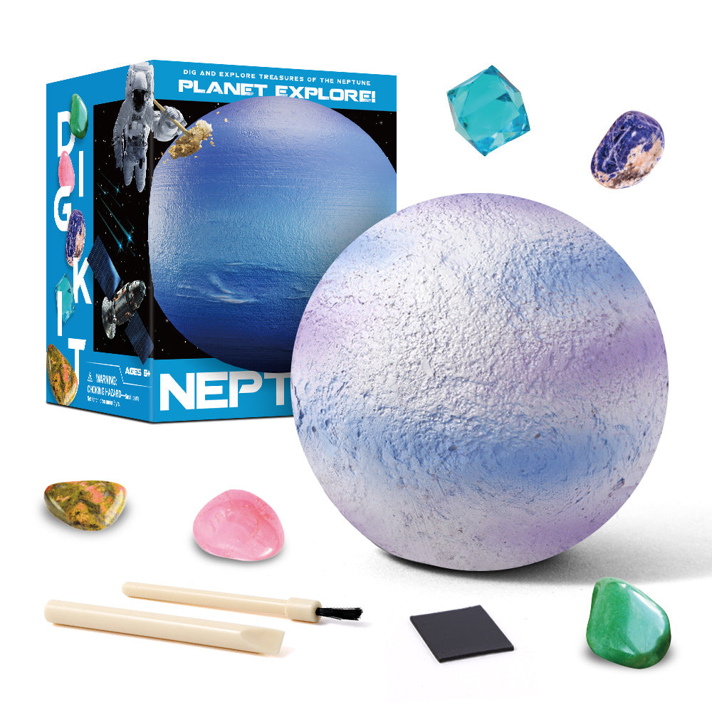 Solar System Stone Dig Educational Toy Explore Eight Planets 9