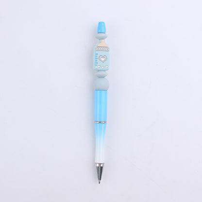 Milk Bottle Silicone Beaded Pens Handmade Office School Supplies 9