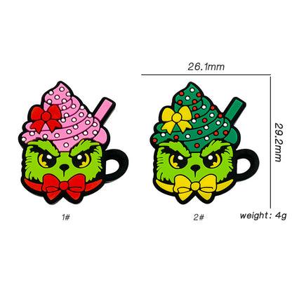 20Pcs Silicone Focal Beads Ice Cream Butterfly Handmade Design 3