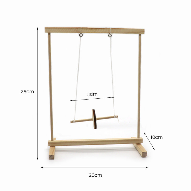 Wooden DIY Roll Pendulum Montessori Toy Educational Activity 4