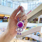 Rabbit Astronaut Silicone Bead Keychain Space Rabbit Charm 9