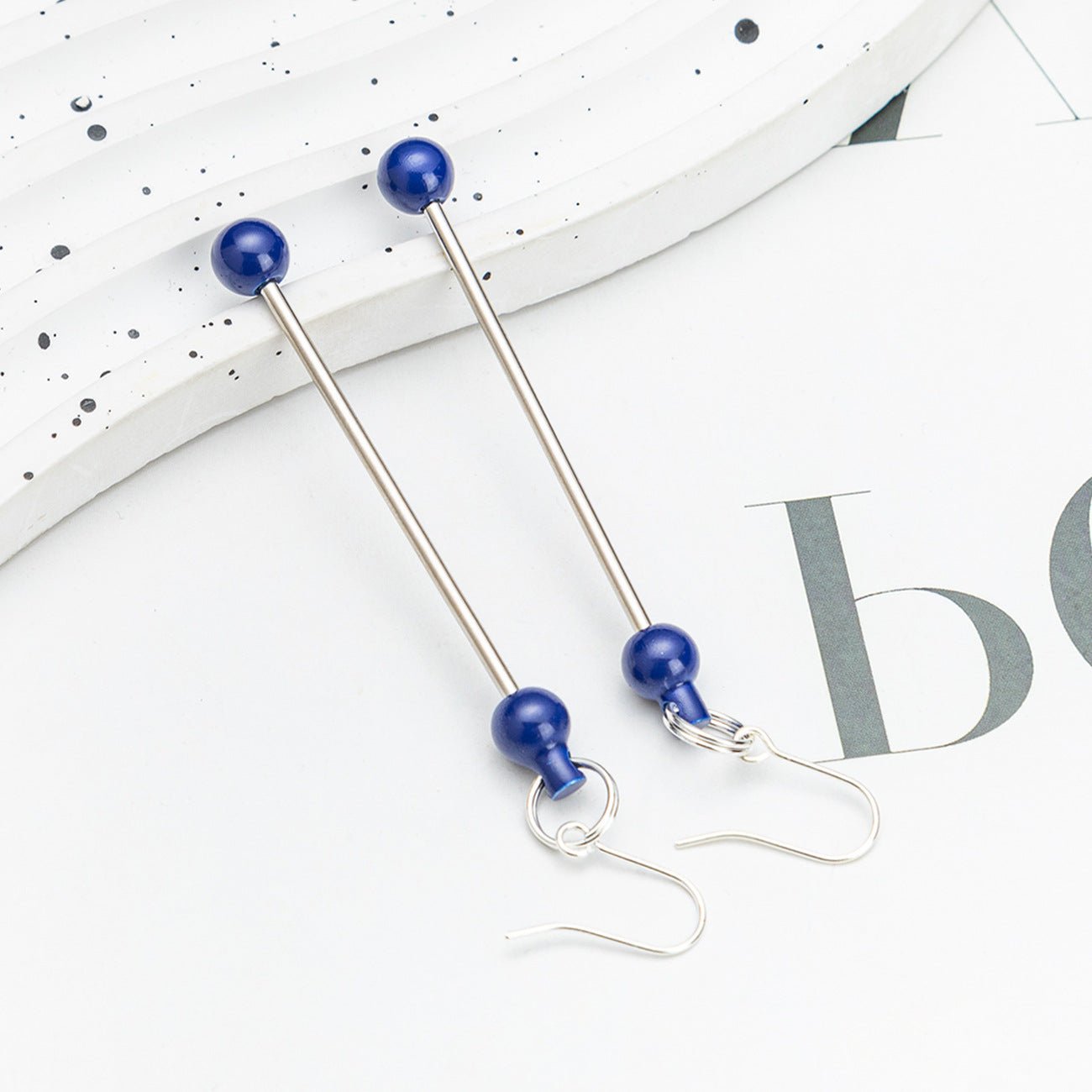 Beadable Earrings Metal DIY 7.8cm Length Craft Supplies 13