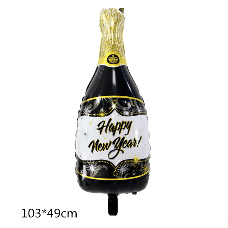 Wine Glass and Bottle Foil Balloons Party Decoration Set 5pcs 2