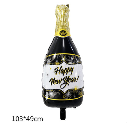 Wine Glass and Bottle Foil Balloons Party Decoration Set 5pcs 2