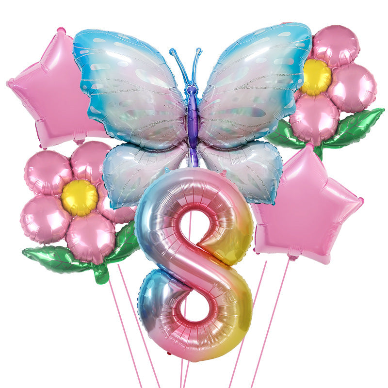 Butterfly Foil Balloon Set Birthday Party Decoration 40 Inch 28