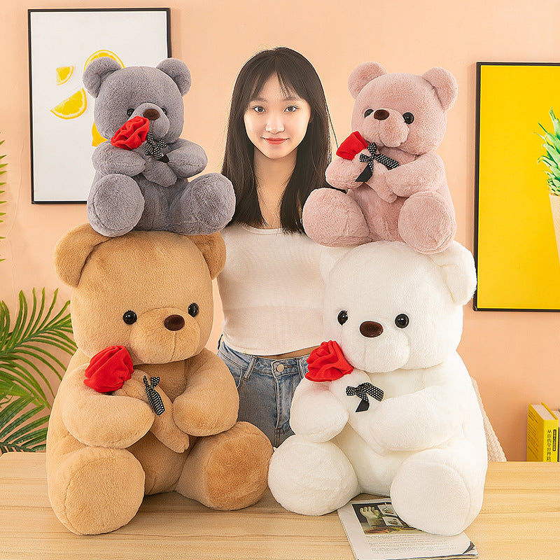 Rose Bear Plush Toy Valentine Teddy Bear Gift 25cm 35cm 45cm 3