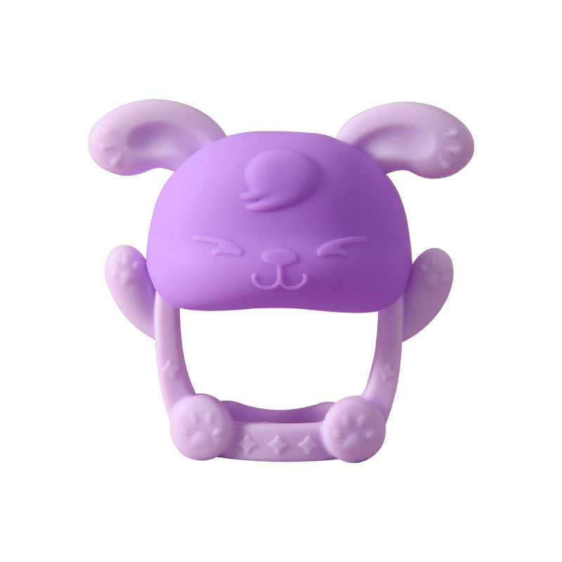 Rabbit Shape Silicone Teething Toy Baby Teether 2 Pack 8