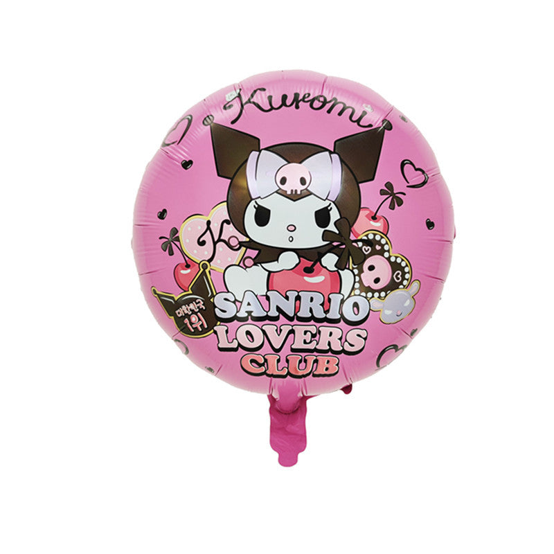 Sanrio Kuromi Melody Foil Balloons Birthday Party Decoration 5pcs 27