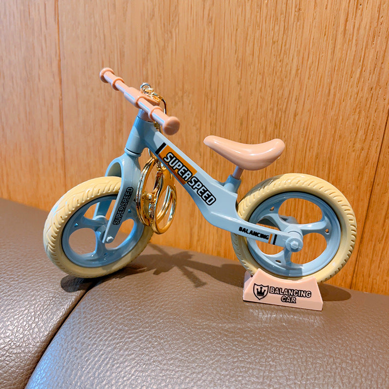 Bicycle Plastic Keychain Cute Mini Bike Charm Accessory 4