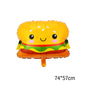Food Theme Foil Balloon Set Birthday Party Decoration 50pcs 8