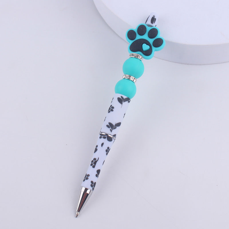 Dog Claw Silicone Beaded Pens Ballpoint Writing Office School Supplies 17