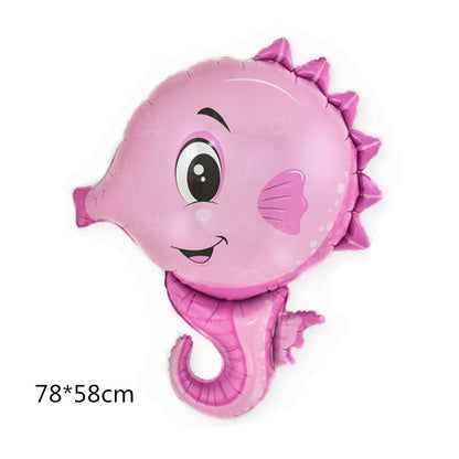 Marine Fish Foil Balloon Set Party Decoration 5pcs 17