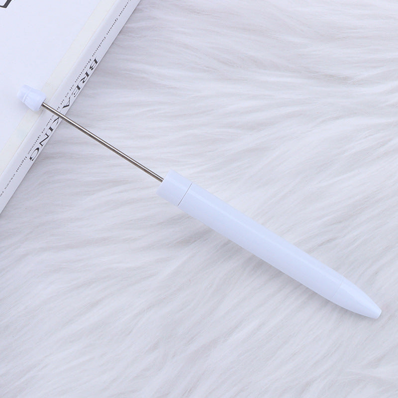 Long Creative Plastic Beadable Ballpoint Pens DIY Craft Supplies 6