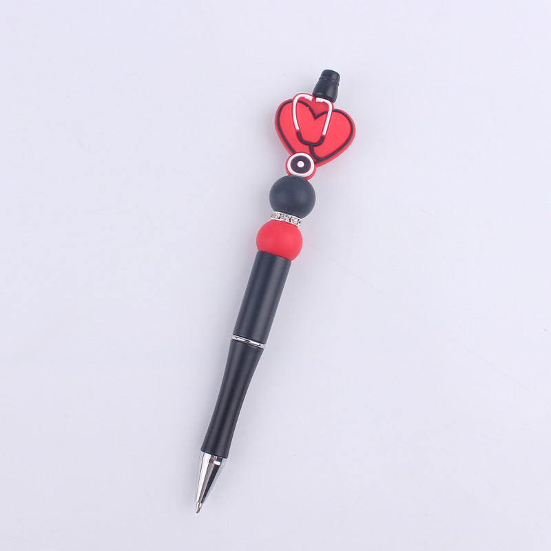 Black Butterfly Silicone Beaded Pens Handmade Novelty Pen Gift 9