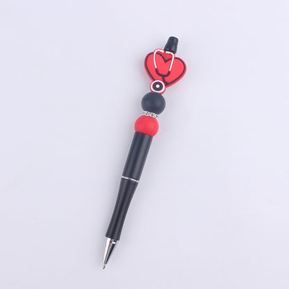 Black Butterfly Silicone Beaded Pens Handmade Novelty Pen Gift 9