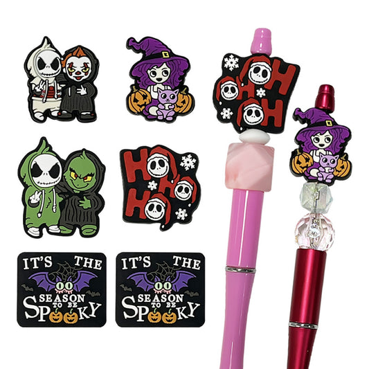 Silicone Focal Beads Cartoon Halloween Series Side Profile