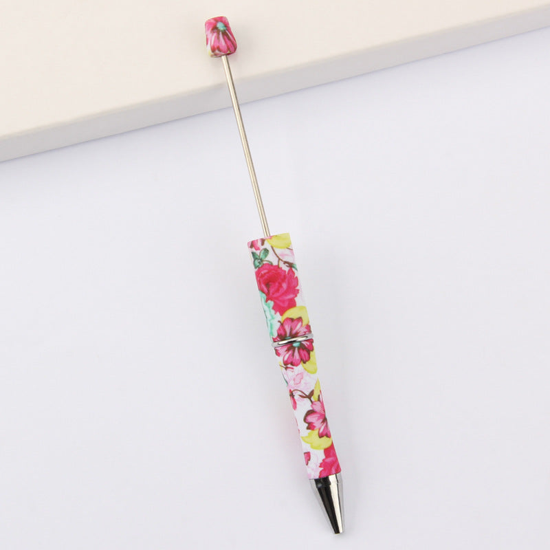Printed Pattern Beadable Ballpoint Pens DIY Craft Supplies 41