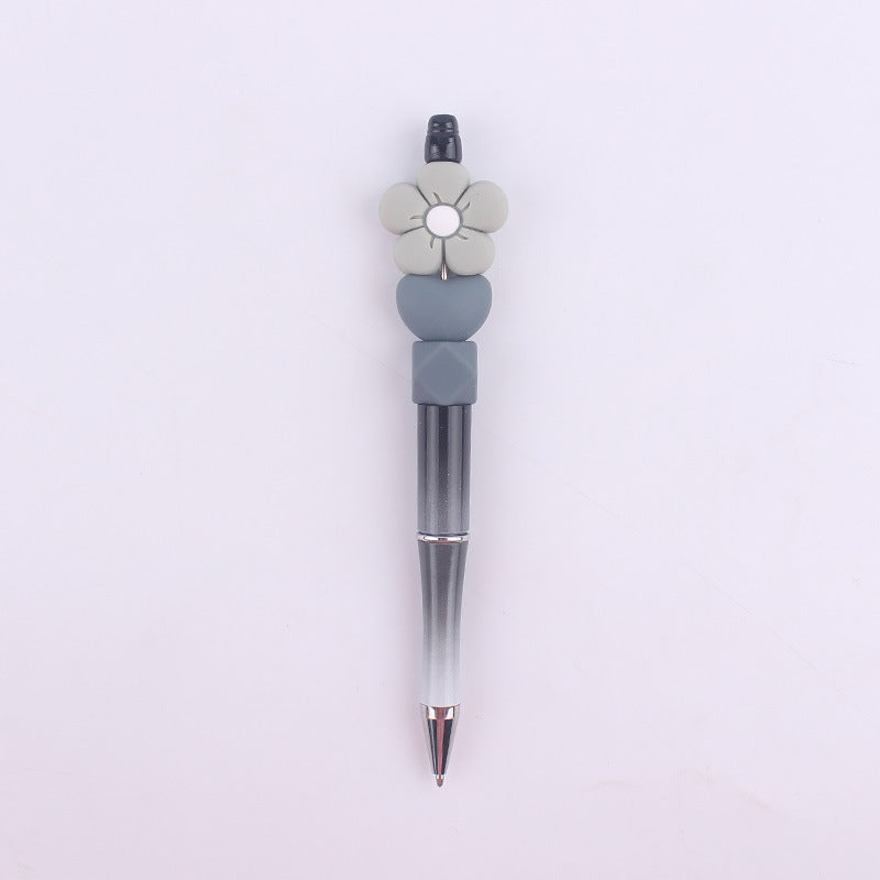 Daisy Flower Silicone Beaded Pens Ballpoint Novelty Handmade Gift 24