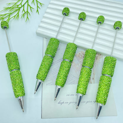 Full Solid Color Rhinestone Beadable Ballpoint Pens DIY Craft Supplies 15