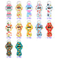 Christmas Printed Neoprene Holder Keychain Set for Bottles and Lipstick 10pcs 3