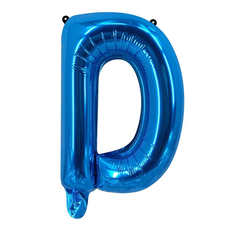 Blue Letter Foil Balloons Party Decoration 16 Inch 50pcs 6