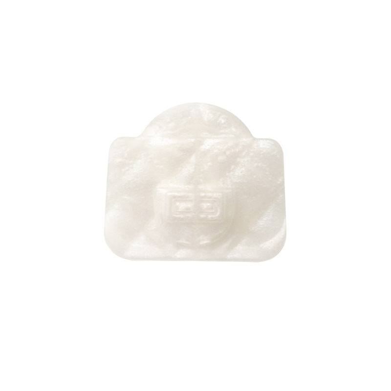 10pcs Silicone Focal Beads Bag Design Quilted Texture 6