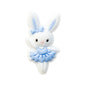 20pcs Silicone Focal Beads Bunny Wearing Dress and Bow 7