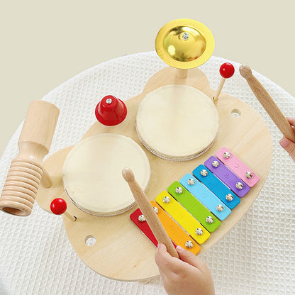 Wooden Percussion Instrument Montessori Toys Musical Instrument Table 2