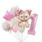 StellaLou Bunny Foil Balloon Birthday Party Decoration Set 16