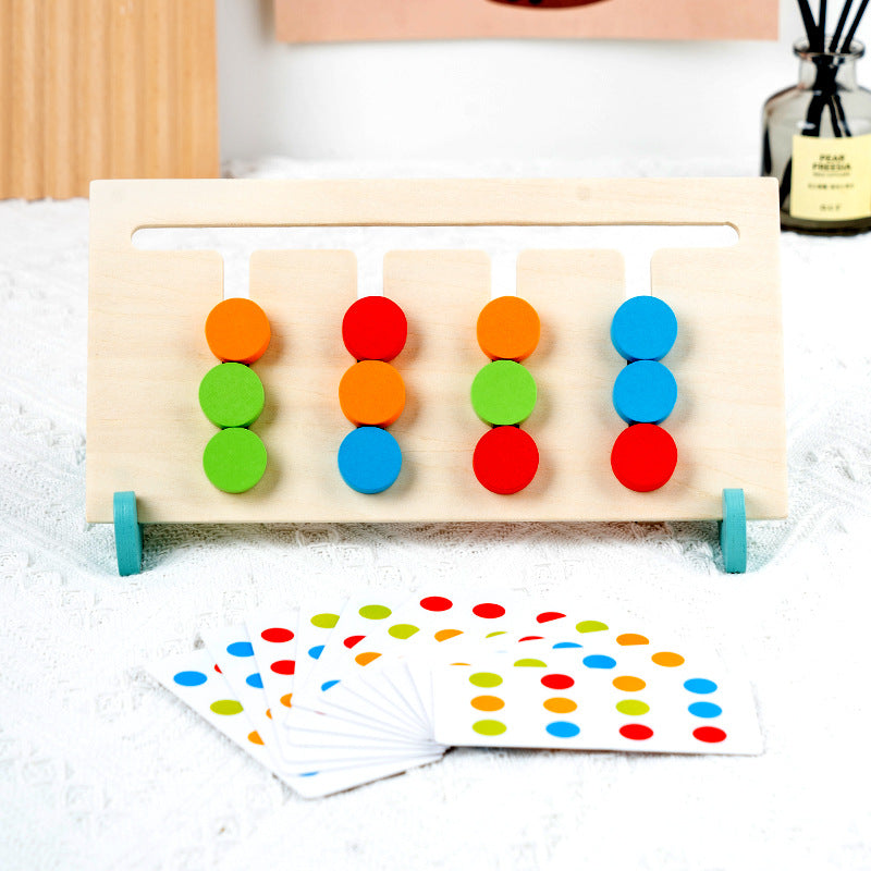 Wooden Shape Pairing Montessori Toys for Toddlers 24.5cm 4