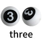 50pcs 15mm Silicone Number Beads Printed Design 9