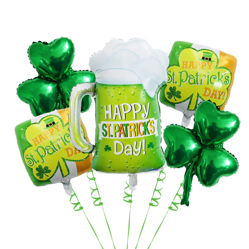 St. Patrick's Day Foil Balloon Set Party Decoration 6