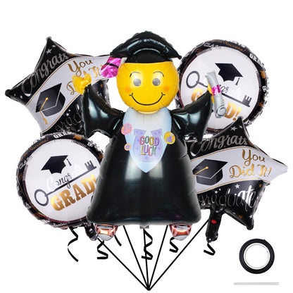 Graduation Foil Balloon Set Party Decoration 1Set