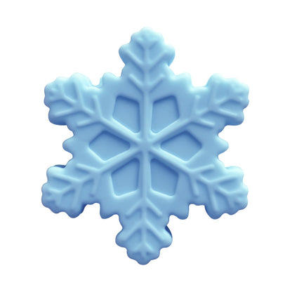 20pcs Silicone Focal Beads Snowflake Front Facing Detailed Design 6