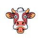 20Pcs Silicone Focal Beads Farm Highland Cattle Square Cow Design 7