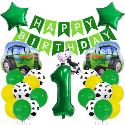 Cow Farm Foil Balloon Set Birthday Party Decoration 6