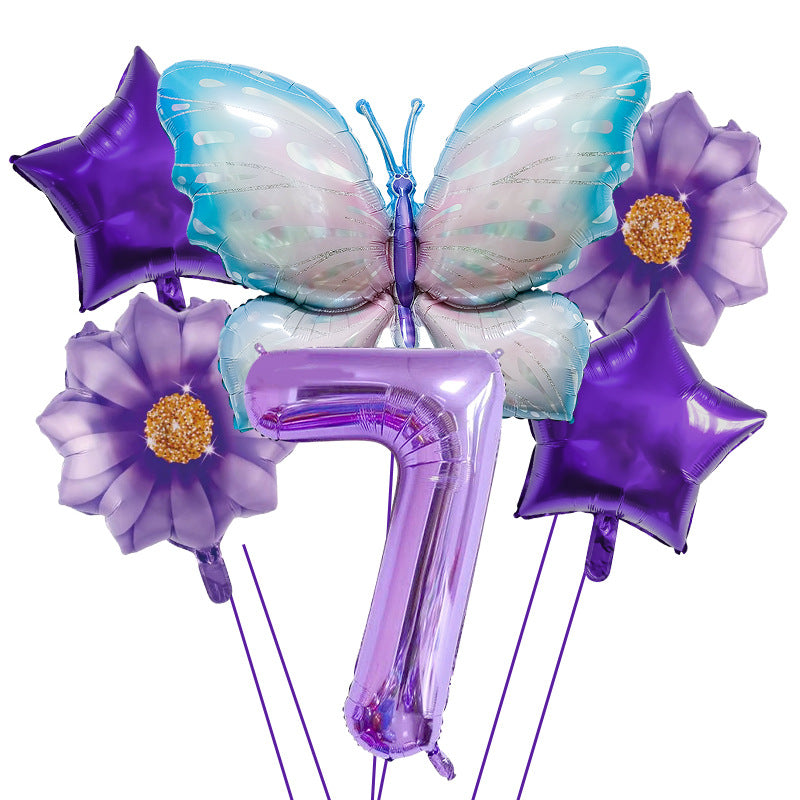 Butterfly Foil Balloon Set Birthday Party Decoration 40 Inch 36