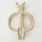 Silicone Baby Teether Rabbit Shape 2Pcs Set for Infant 6