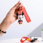 Cartoon Character Silicone Bead Keychain Cute Charm 8