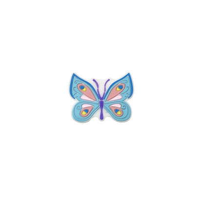 20Pcs Silicone Focal Beads Cartoon Animal Butterfly Flat Design 8