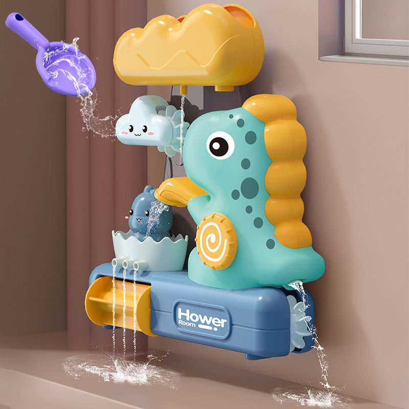 Dinosaur Waterwheel Bath Toy Cloud Design Plastic Bath Toy 2