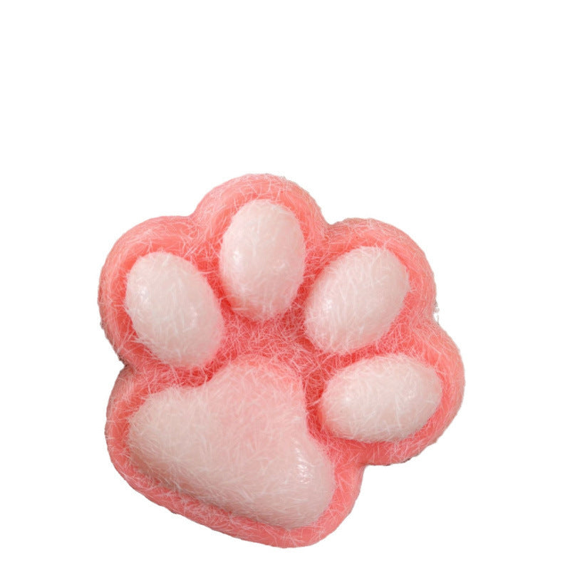 Plush Oversized Cat Paw Squishy Toy Soft Sensory Stress Ball 2 Pack 4