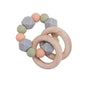 Wooden Beech Teething Ring Baby Teether Toy for 6 Months and Up 10